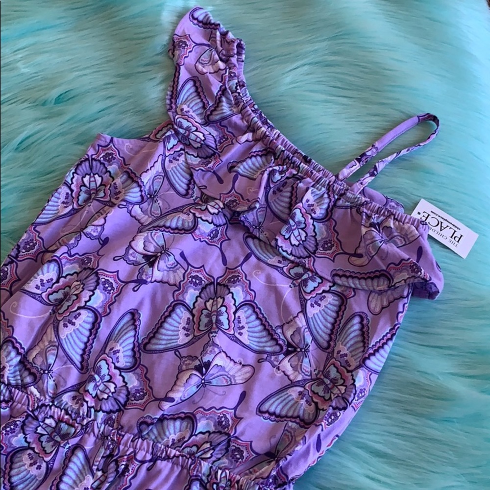 Purple Butterfly Romper